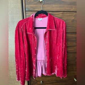 J Jill Velvet top- size large
